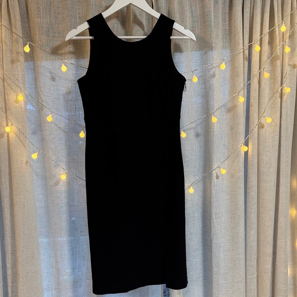 Ann Taylor Classic Black Midi Dress